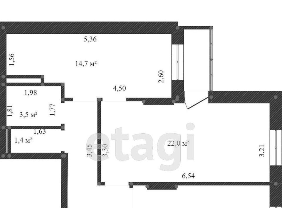 квартира г Барнаул р-н Центральный ул Приречная 5 фото 16