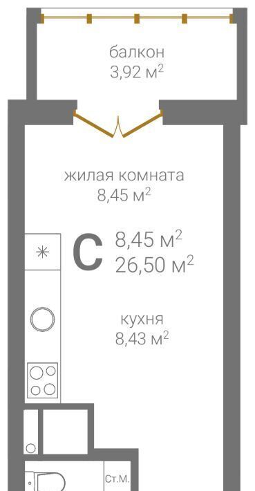 квартира г Нижний Новгород Горьковская ул 2-я Оранжерейная 6а фото 3