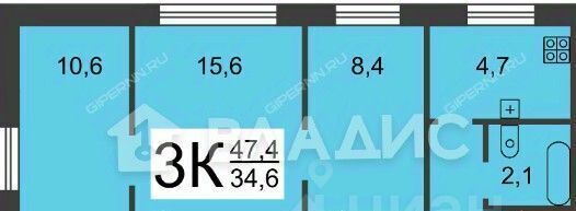 квартира г Нижний Новгород р-н Автозаводский Мончегорский ул Маковского 22 фото 2