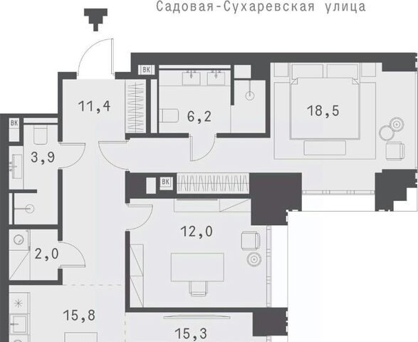 ул Садовая-Сухаревская 14 фото