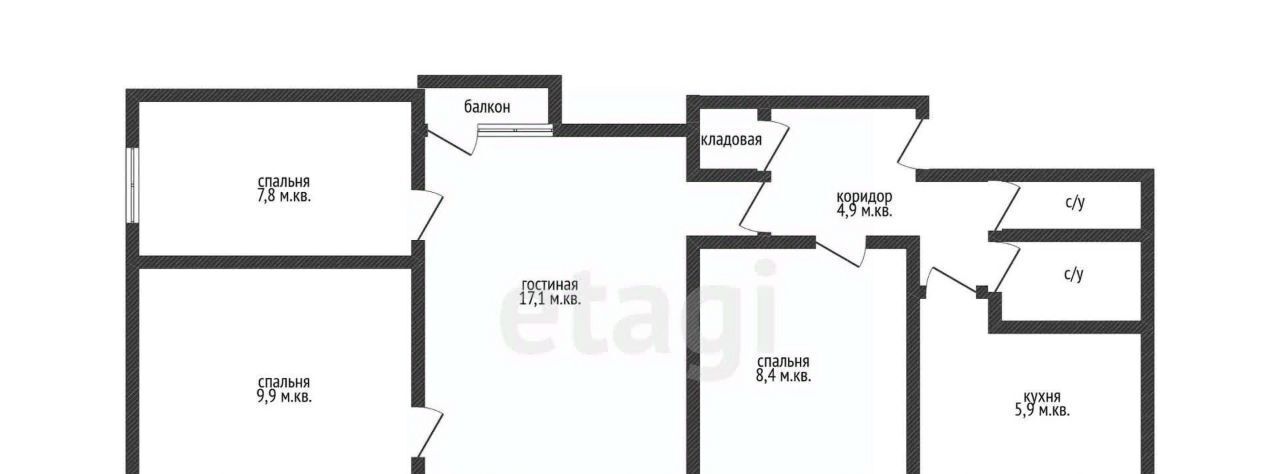 квартира г Краснодар р-н Прикубанский Фестивальный ул им. Яна Полуяна 34 фото 12