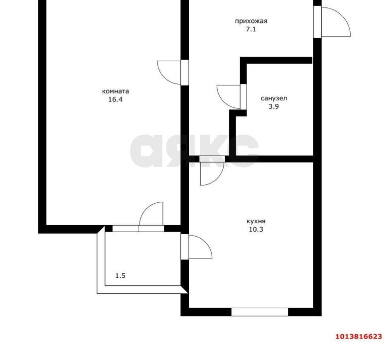 квартира г Краснодар р-н Прикубанский ул Московская 158/3 фото 7