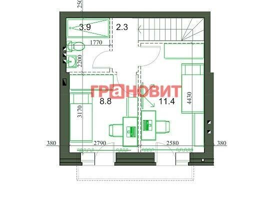 квартира п Элитный р-н мкр Березки КП «Берёзки-Элитный» Площадь Маркса, 177 фото 7