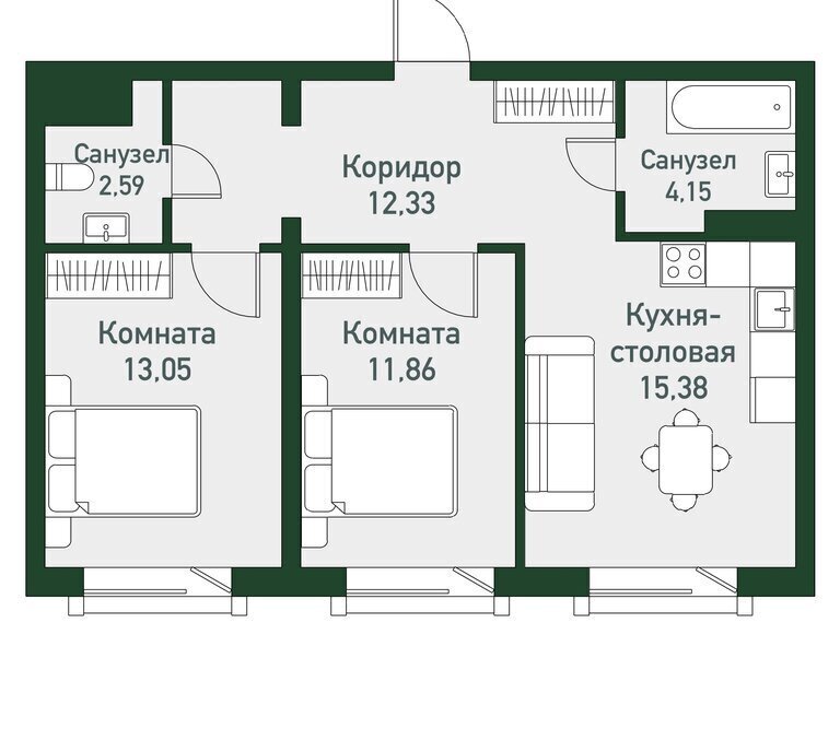 квартира г Миасс снт Вишневый Кременкульское сельское поселение, 12-я улица фото 1