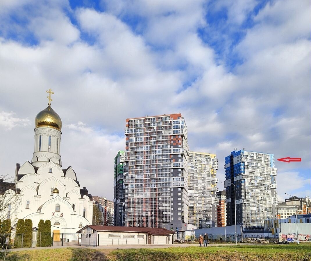 квартира г Кудрово Южное Кудрово пр-кт Европейский 21к/2 ЖК «Березовая роща» Улица Дыбенко, Заневское городское поселение фото 22