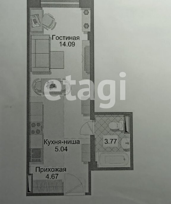 квартира г Красноярск р-н Октябрьский ул Норильская 8г ЖК «Озеро Парк» фото 10