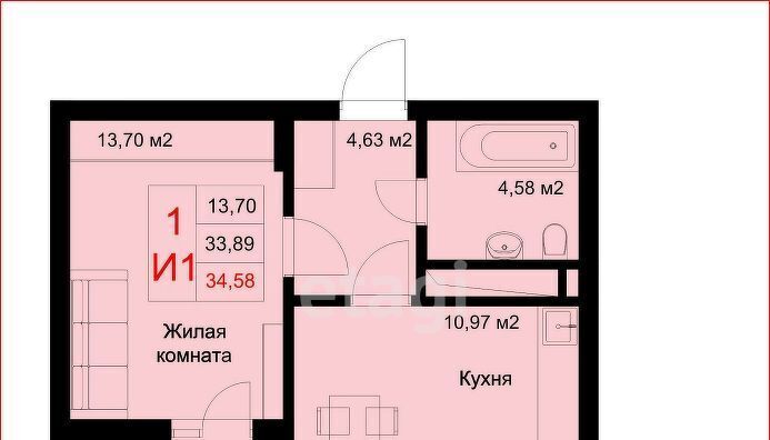 квартира г Казань р-н Приволжский ул Рауиса Гареева 78 ЖК «Стрела» Проспект Победы фото 2