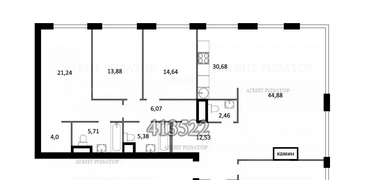 квартира г Москва метро Минская пр-кт Генерала Дорохова 39к/2и муниципальный округ Раменки фото 2