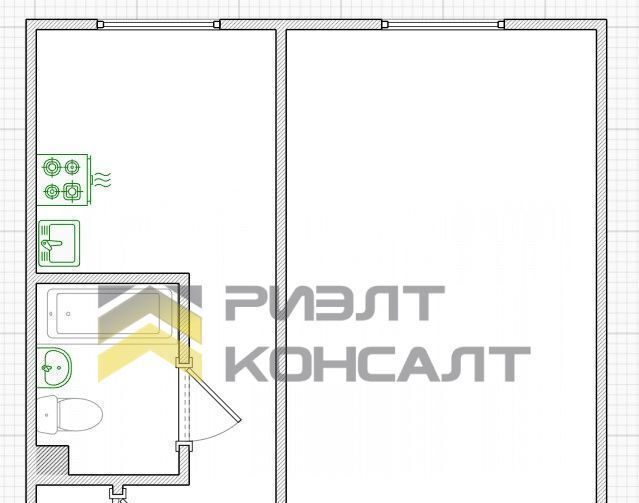 квартира г Омск р-н Советский Заозёрный ул Бородина 4/1 фото 18