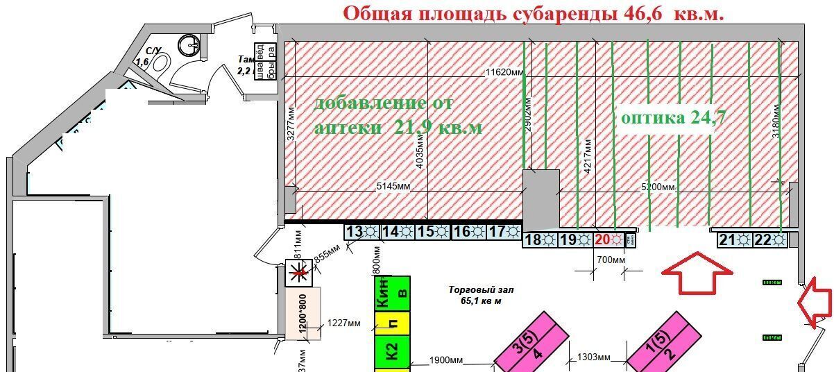 торговое помещение г Москва метро Домодедовская наб Академика Туполева 2 пер Авиационный Московская область, Домодедово фото 4