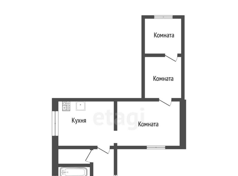 квартира г Кострома ул Центральная 3 фото 2