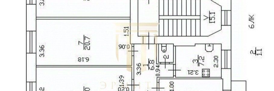 комната г Санкт-Петербург метро Василеостровская ул 21-я линия В.О. 16к/1 фото 2