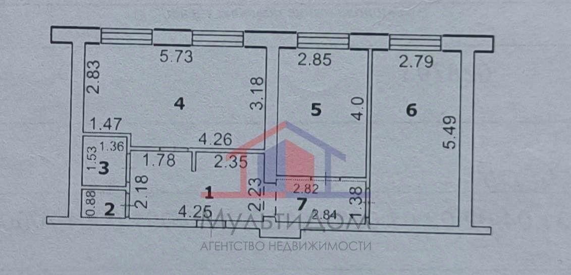 квартира г Губкин ул Петра Великого 24 фото 28