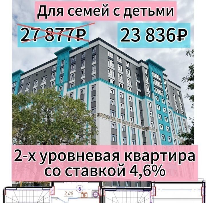 квартира г Ставрополь р-н Октябрьский ул Гражданская 5 ЖК «GRAF» фото 1