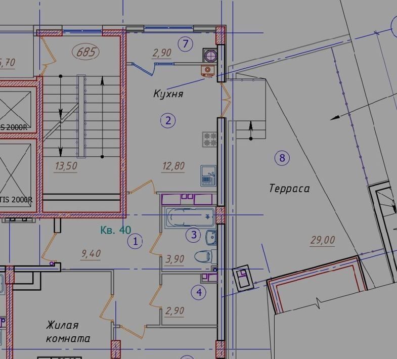 квартира г Ставрополь р-н Октябрьский ул Гражданская 5 ЖК «GRAF» фото 4