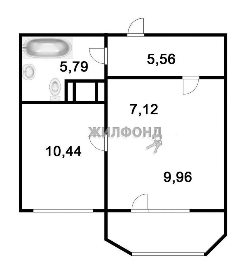 квартира г Новосибирск р-н Октябрьский ул Рябиновая 10/1 фото 19