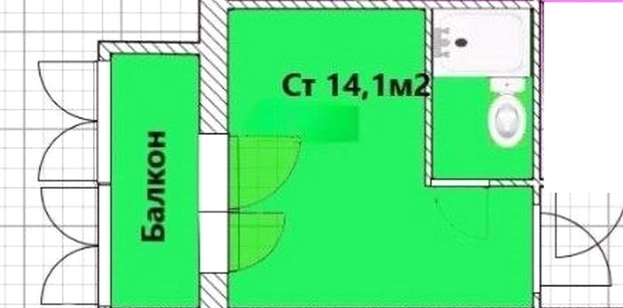 квартира г Москва метро Домодедовская ш Каширское 128к/2 фото 13