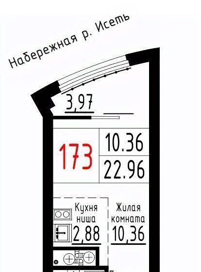 квартира г Екатеринбург Парковый Геологическая ЖК «ЛУВР» фото 1