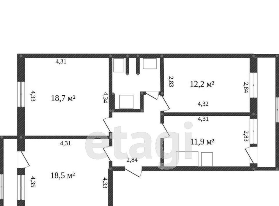 квартира г Нижний Тагил р-н Дзержинский ул Юности 20 фото 20