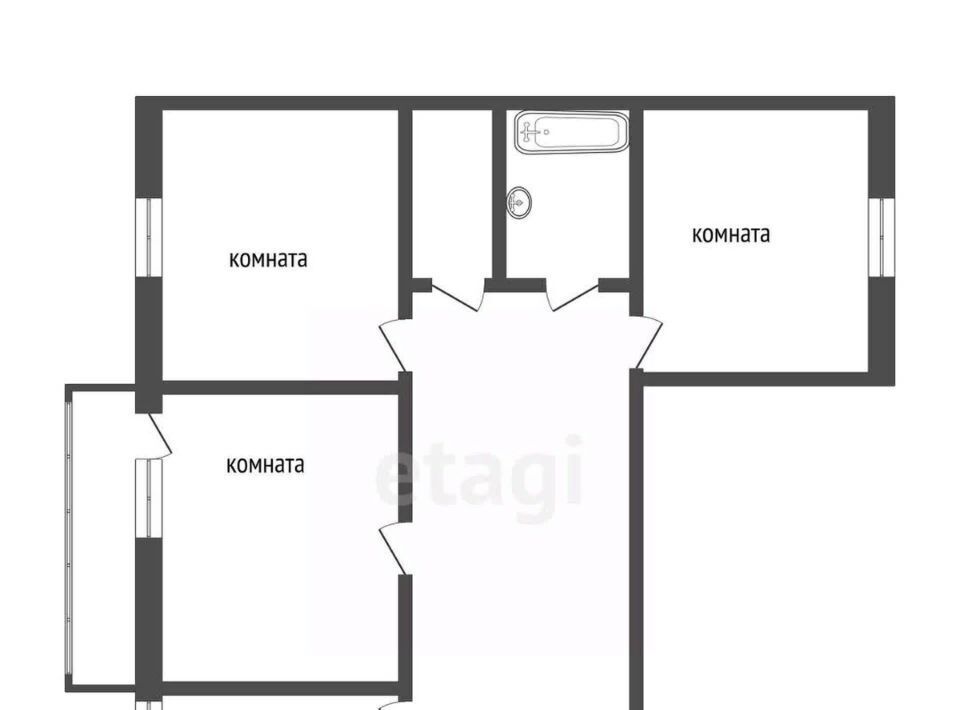 квартира г Ярославль р-н Фрунзенский ул Ньютона 53 фото 16