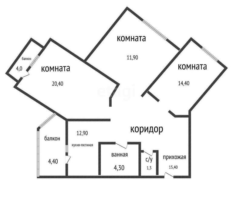 квартира г Краснодар р-н Прикубанский ул им. 40-летия Победы 184к/2 ЖК «Бауинвест» фото 1