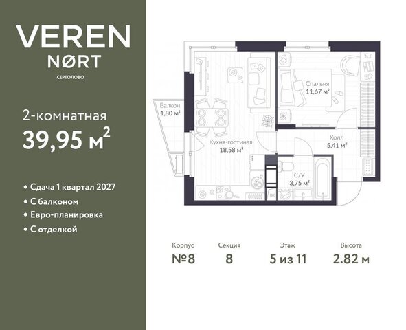 ЖК Veren Nort Сертолово Парнас, жилой комплекс Верен Норт фото