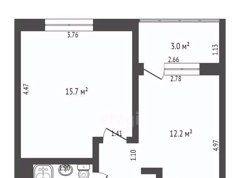 квартира г Краснодар р-н Прикубанский ул Конгрессная 19/1к 2 фото 1