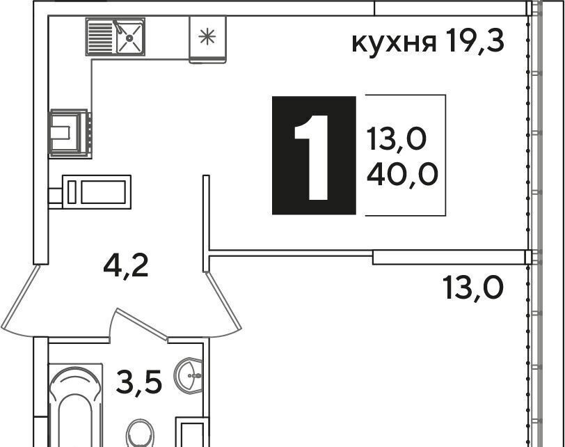 квартира г Краснодар р-н Прикубанский ул Западный Обход 40 фото 2