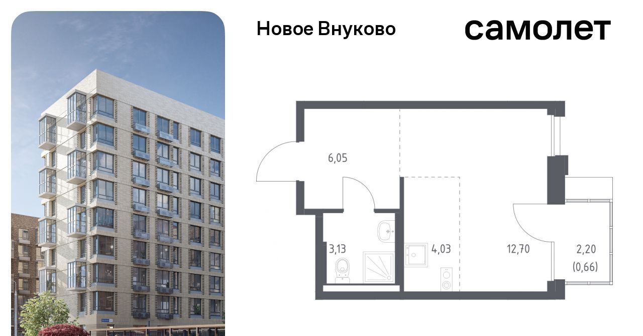 квартира г Москва метро Рассказовка ЖК «Новое Внуково» № 37 кв-л, к 23 фото 1