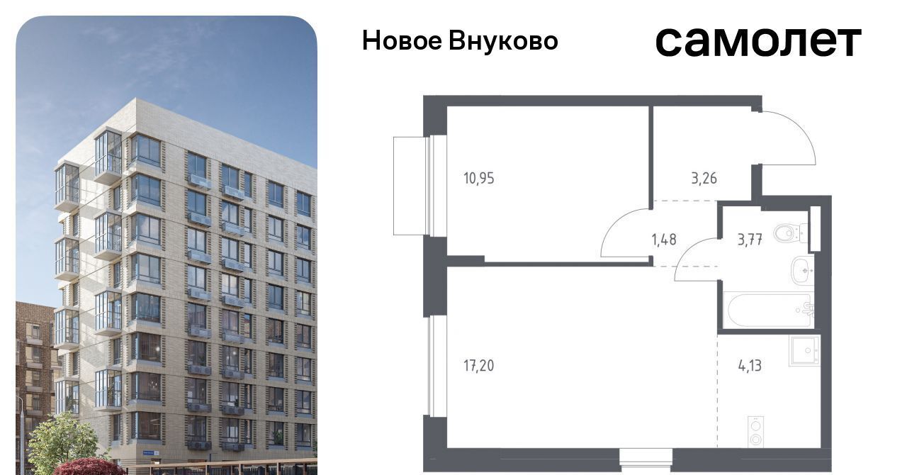 квартира г Москва метро Рассказовка ЖК «Новое Внуково» № 37 кв-л, к 27 фото 1