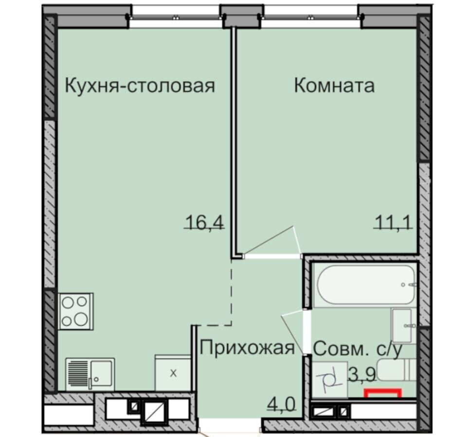 квартира г Ижевск р-н Ленинский Машиностроитель ул Олега Кошевого ЖК «НЕО» фото 1