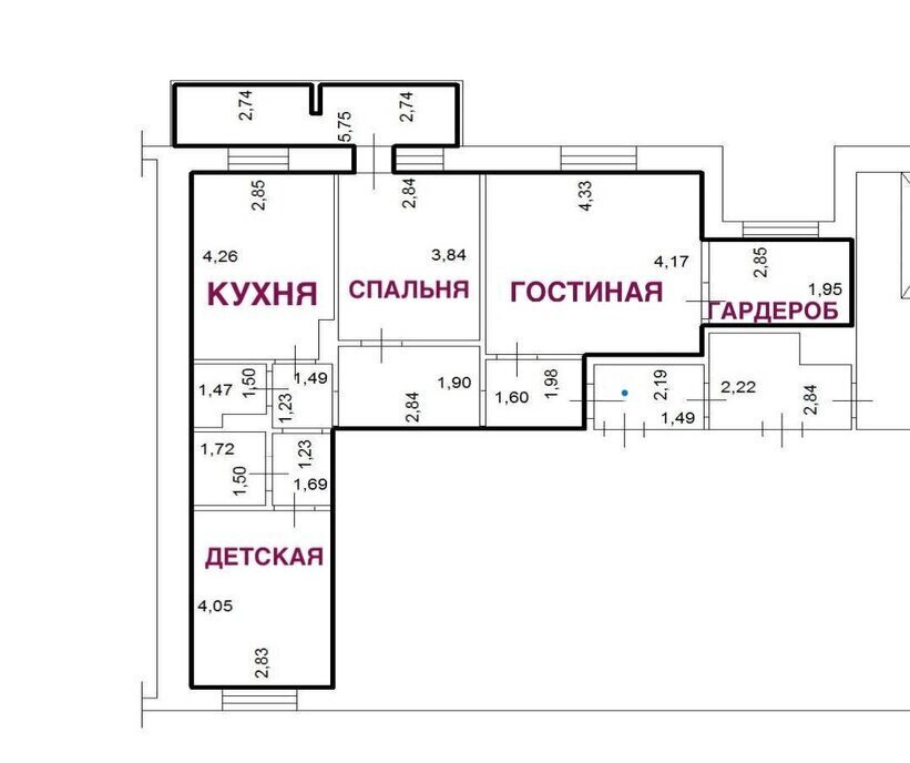 квартира г Красноярск р-н Центральный ул Дмитрия Мартынова 41 фото 16