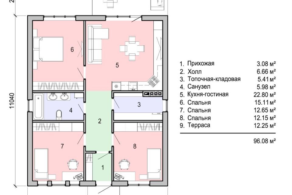 дом р-н Азовский п Красный Сад ул Павловой 28б Сад фото 4