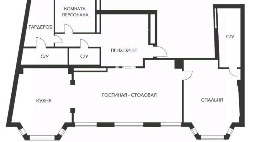 квартира г Москва метро Маяковская пер Козихинский Б. 25 клубный дом «Булгаков» муниципальный округ Пресненский фото 5