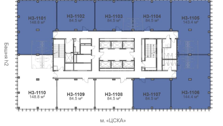 офис г Москва метро ЦСКА б-р Ходынский 6с/2 фото 1