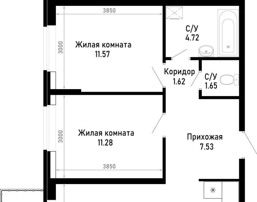 квартира р-н Анапский х Нижняя Гостагайка Анапа муниципальный округ фото 1