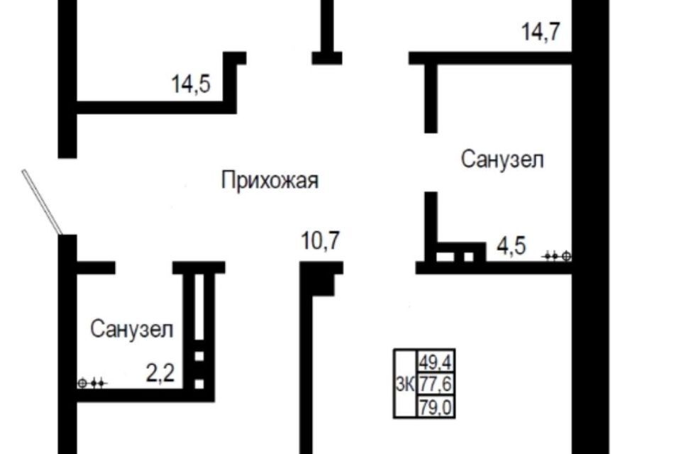 квартира г Красноярск р-н Свердловский ул Свердловская 6л ЖК «Сити парк» городской округ Красноярск фото 1