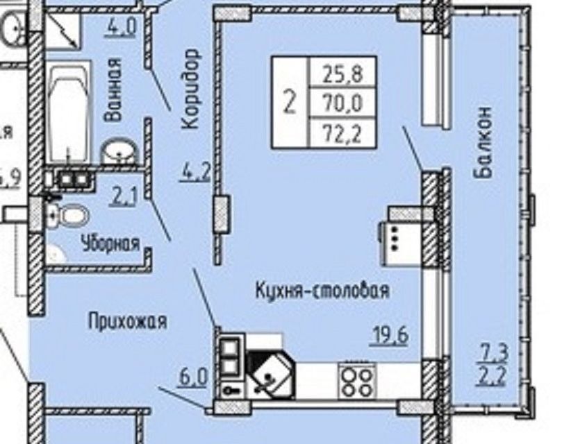 квартира г Старый Оскол пр-кт Алексея Угарова 12а ЖК «Садовые кварталы» Старооскольский городской округ фото 3