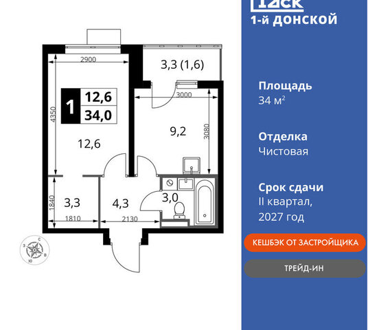 Зябликово, жилой комплекс 1-й Донской фото