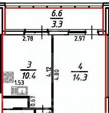 квартира г Санкт-Петербург метро Улица Дыбенко ул Крыленко 1с/2 1к фото 2