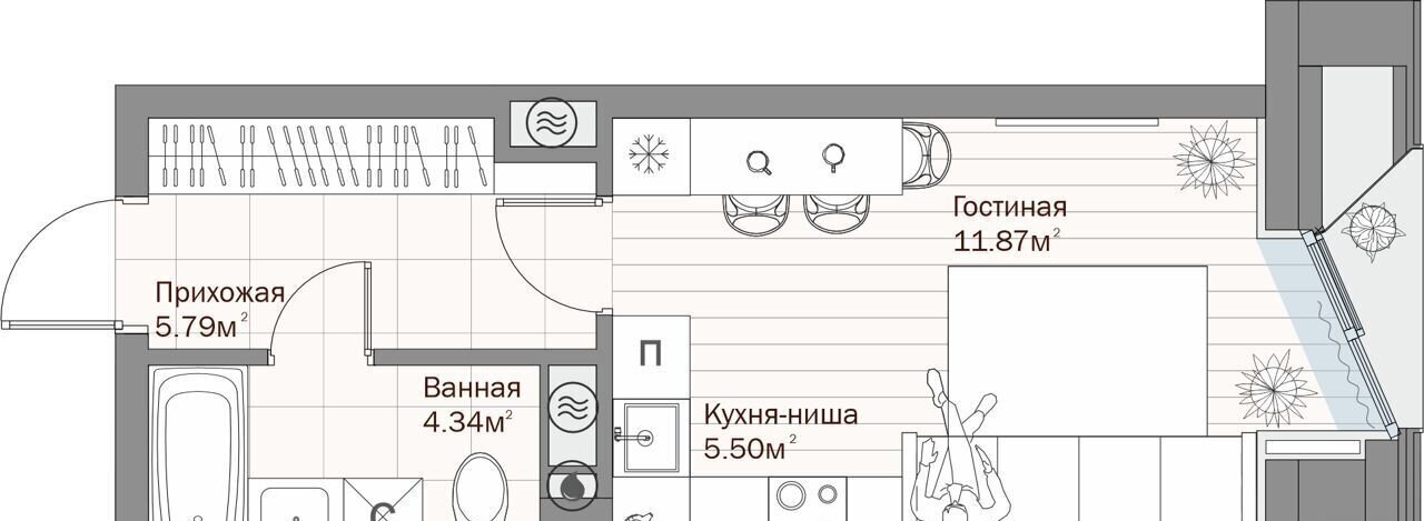 квартира г Казань р-н Приволжский Суконная слобода ул Шаляпина Жилой дом фото 2