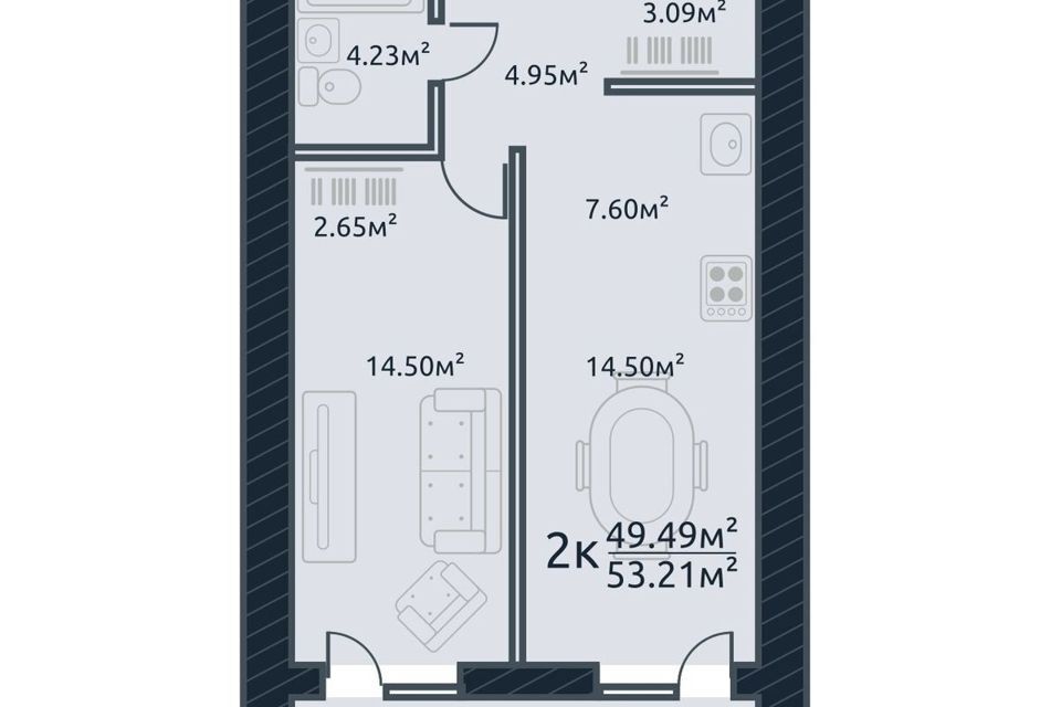 квартира г Томск ул Аркадия Иванова 21 Томский район фото 1