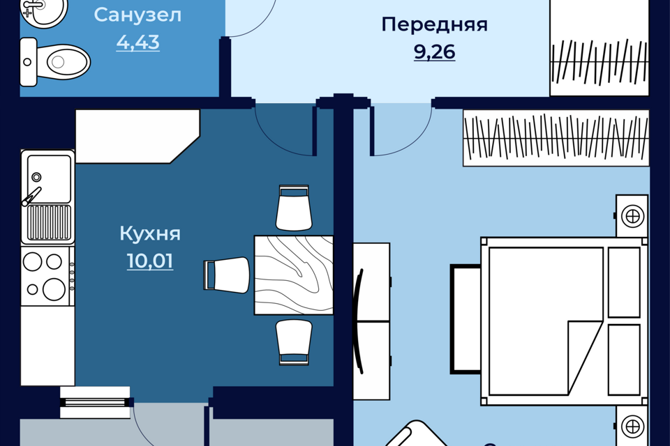 квартира г Петропавловск-Камчатский ул Топоркова 1 Петропавловск-Камчатский городской округ фото 2