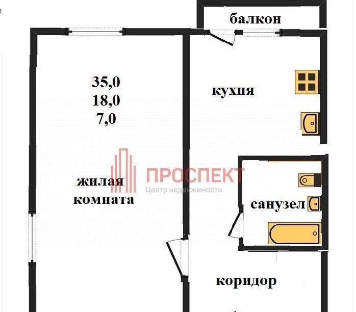 квартира г Пенза Пенза-2 ул Бородина 17 р-н Октябрьский фото 13