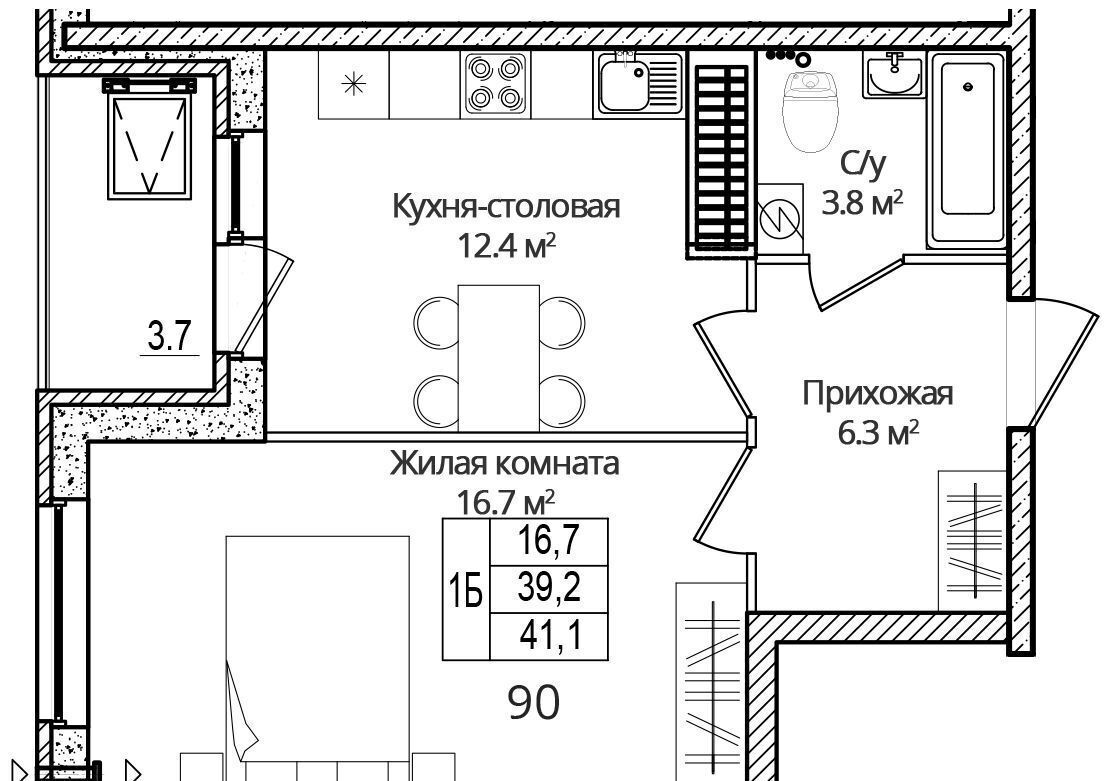 квартира р-н Псковский д Борисовичи ул Дмитрия Яковлева 8 Псков фото 1