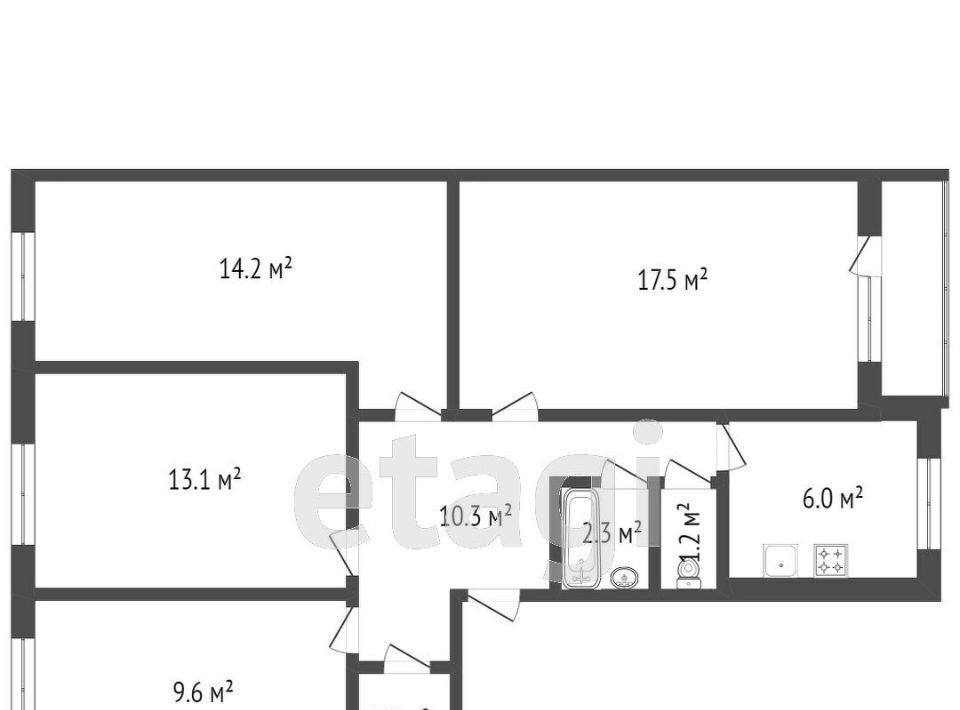 квартира г Челябинск р-н Курчатовский ул Молдавская 27 фото 30