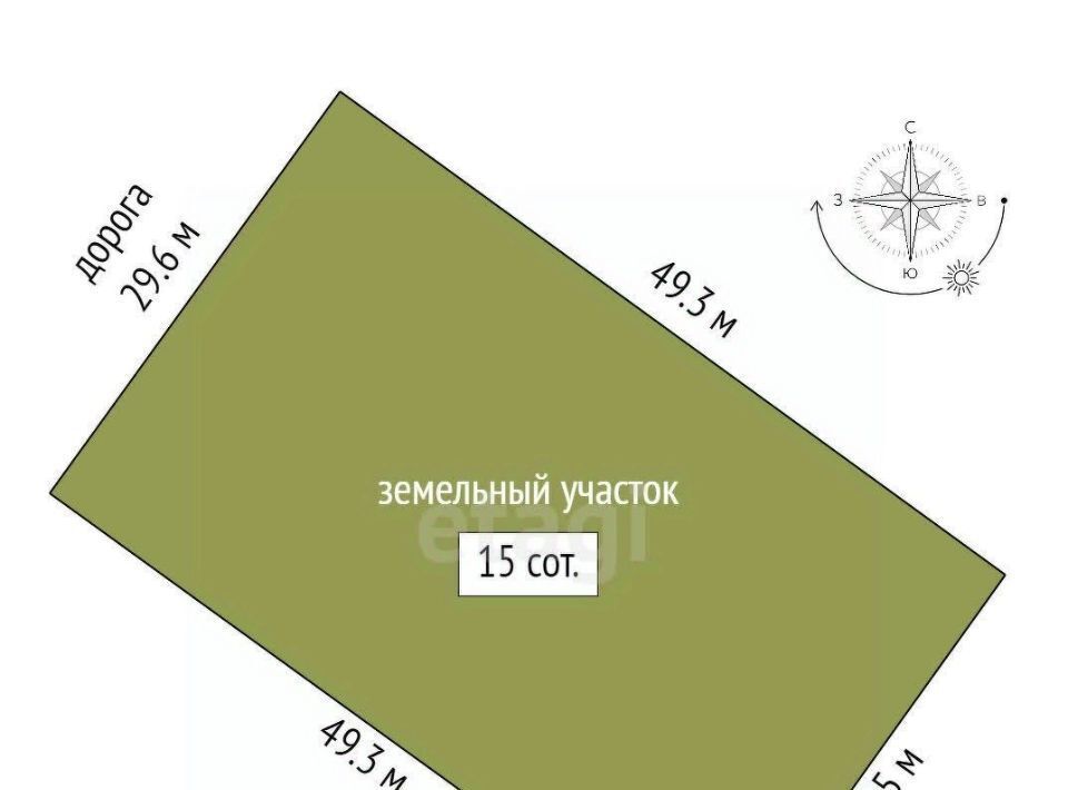 земля р-н Стерлитамакский с Новое Барятино ул Лазурная сельсовет, Казадаевский фото 4