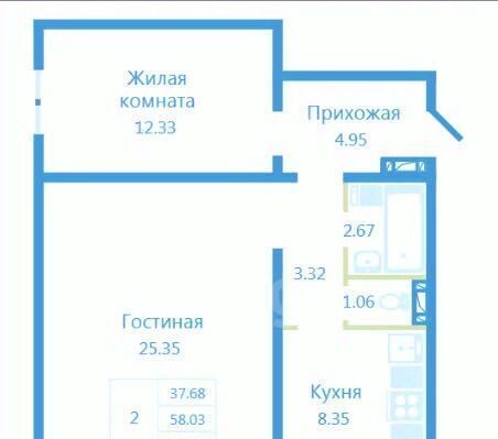 квартира г Новосибирск р-н Октябрьский Золотая Нива ул В.Высоцкого 143/11 Плющихинский фото 5