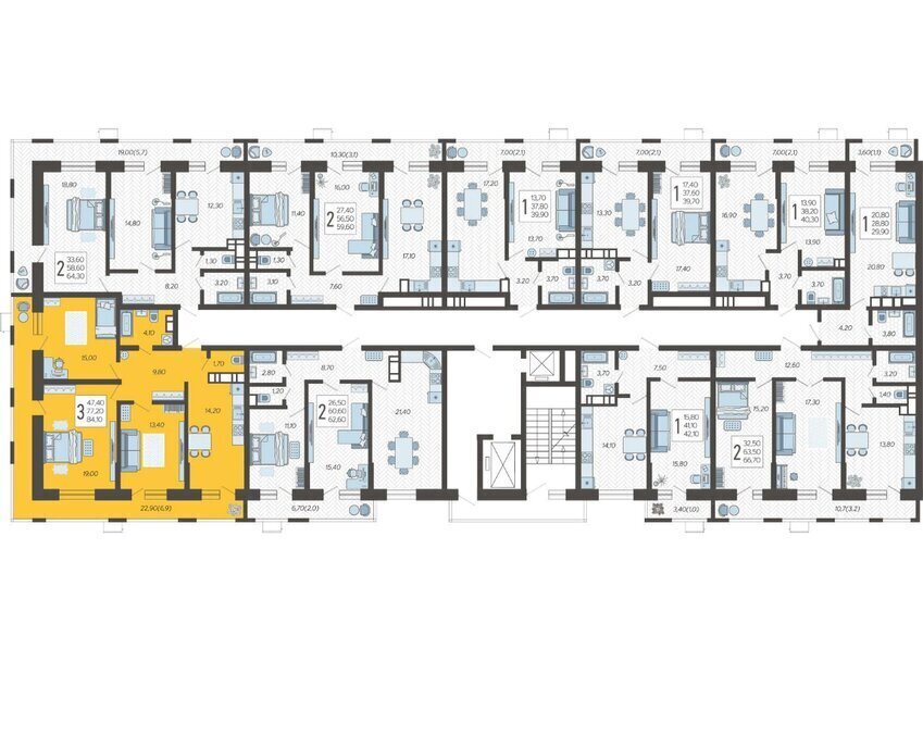 квартира г Краснодар микрорайон 9-й километр ул Ярославская 115к/2 фото 2