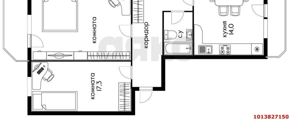 квартира г Краснодар р-н Прикубанский ул 1-го Мая 428 фото 11